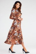 Sukienka Model A467 Brown Pattern - awama Awama