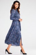 Sukienka Model A467 Navy Pattern - awama Awama