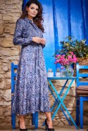 Sukienka Model A467 Navy Pattern - awama Awama