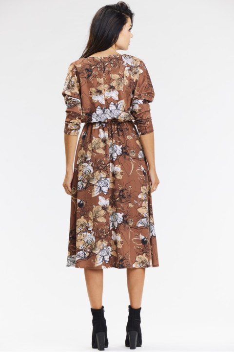 Sukienka Model A666 Brown Pattern - awama Awama