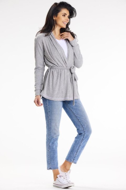 Sweter Kardigan Model A655 Grey - awama Awama