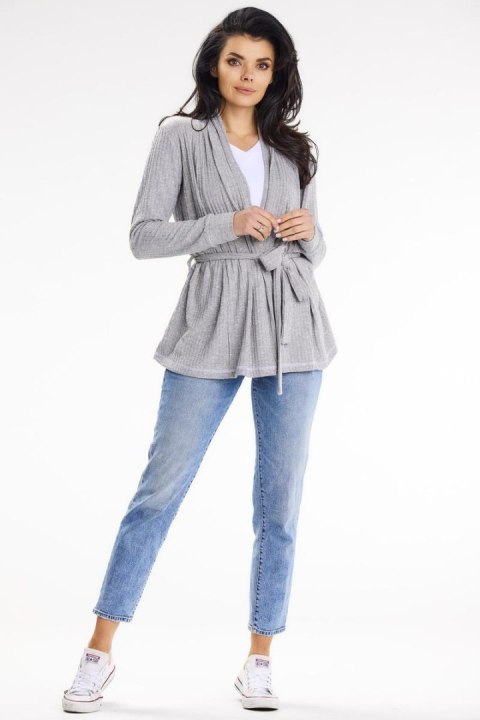 Sweter Kardigan Model A655 Grey - awama Awama