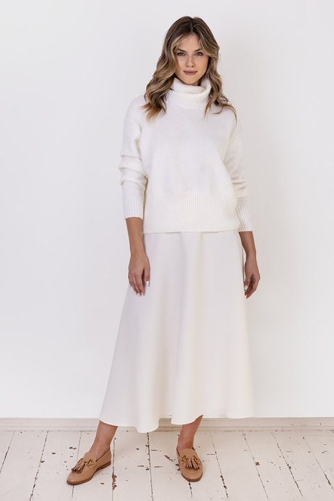 Golf Damski Model SWE291 Ecru - MKM MKM Golf Damski Model SWE291 Ecru - MKM MKM