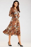 Sukienka Model A468 Brown Pattern - awama Awama