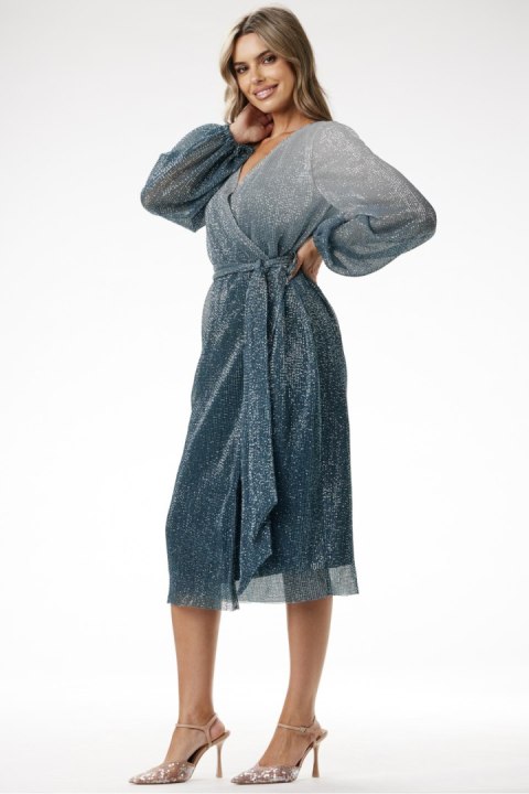 Sukienka Model A702 Bottle Green - awama Awama Sukienka Model A702 Bottle Green - awama Awama