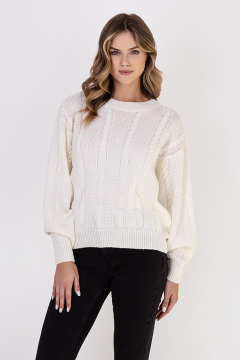 Sweter Damski Model SWE323 Ecru - MKM MKM
