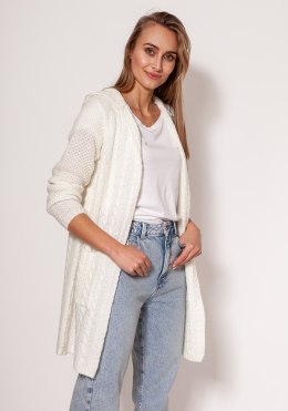 Sweter Kardigan Model PA019 Ecru - MKM MKM