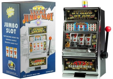 Automat do Gry Slot Kasyno Skarbonka Duża Dźwięki LEAN Toys Automat do Gry Slot Kasyno Skarbonka Duża Dźwięki LEAN Toys