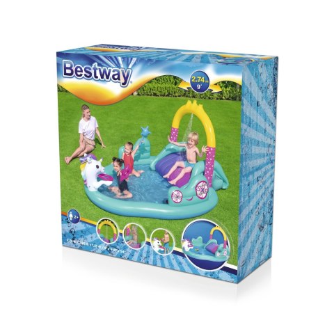 Dmuchany Plac Zabaw Jednorożec 274 x 198 x 137 cm Bestway 53097 Bestway Dmuchany Plac Zabaw Jednorożec 274 x 198 x 137 cm Bestway 53097 Bestway