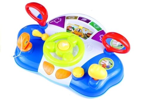 Interaktywna Kierownica Dla Dziecka Panel Dźwięki LEAN Toys Interaktywna Kierownica Dla Dziecka Panel Dźwięki LEAN Toys