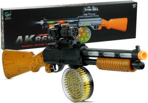 Pistolet Broń Karabin AK 868-1 Świeci Gra 60 cm LEAN Toys Pistolet Broń Karabin AK 868-1 Świeci Gra 60 cm LEAN Toys