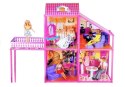 Rozkładana Willa Dla Lalek 76cm + Auto + Akcesoria LEAN Toys