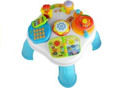 Stolik Edukacyjny Pianinko Telefon Gra Świeci 5w1 LEAN Toys
