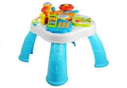 Stolik Edukacyjny Pianinko Telefon Gra Świeci 5w1 LEAN Toys