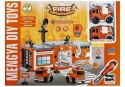 Straż Pożarna do Złożenia Autka 59 Elementów LEAN Toys