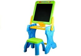 Tablica Kredowa Stolik 2w1 Akcesoria Kredy Stołek LEAN Toys