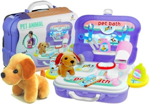 Walizka Plecak Psi Salon Piękności Akcesoria 20 Elementów LEAN Toys Walizka Plecak Psi Salon Piękności Akcesoria 20 Elementów LEAN Toys