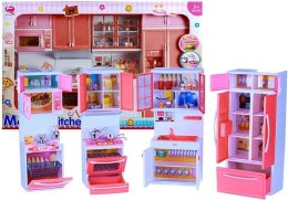 Zabawkowa Kuchnia z Wieloma Akcesoriami Gra Świeci LEAN Toys