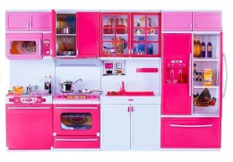 Zabawkowa Kuchnia z Wieloma Akcesoriami Gra Świeci LEAN Toys