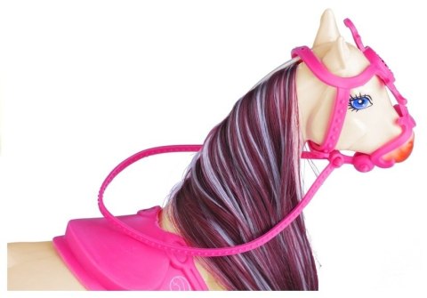 Zestaw Lalka i Koń w Stajni + Akcesoria Biały LEAN Toys Zestaw Lalka i Koń w Stajni + Akcesoria Biały LEAN Toys