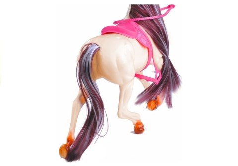 Zestaw Lalka i Koń w Stajni + Akcesoria Biały LEAN Toys Zestaw Lalka i Koń w Stajni + Akcesoria Biały LEAN Toys