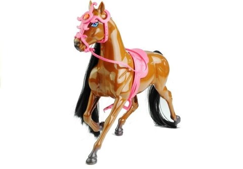 Zestaw Lalka i Koń w Stajni + Akcesoria Brązowy LEAN Toys Zestaw Lalka i Koń w Stajni + Akcesoria Brązowy LEAN Toys