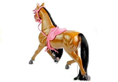 Zestaw Lalka i Koń w Stajni + Akcesoria Brązowy LEAN Toys Zestaw Lalka i Koń w Stajni + Akcesoria Brązowy LEAN Toys