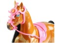 Zestaw Lalka i Koń w Stajni + Akcesoria Brązowy LEAN Toys