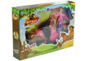 Zestaw Lalka i Koń w Stajni + Akcesoria Brązowy LEAN Toys
