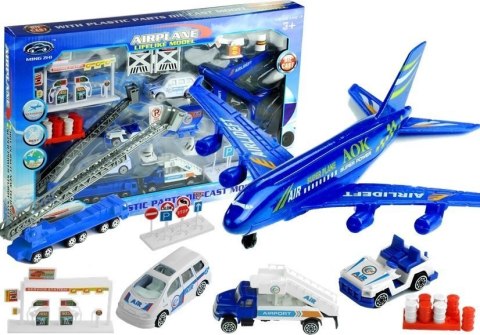 Zestaw Lotnisko Samolot 1:87 Akcesoria 30 Elementów LEAN Toys