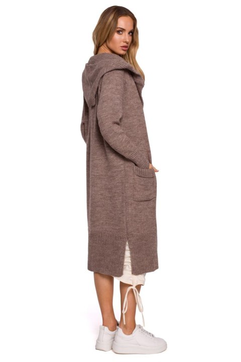 Sweter Kardigan Model MOE596 Mocca - Moe Moe Sweter Kardigan Model MOE596 Mocca - Moe Moe