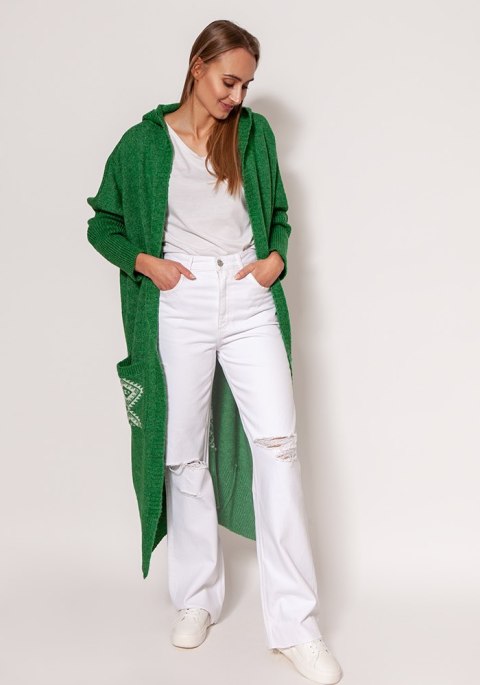 Sweter Kardigan Model PA020 Green - MKM MKM