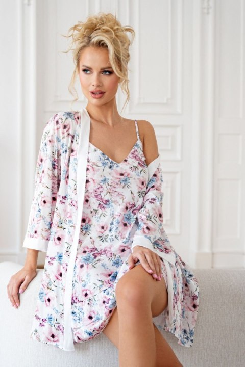 Szlafrok Damski Model Rosa Ecru - Donna Donna Szlafrok Damski Model Rosa Ecru - Donna Donna