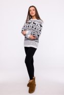 Sweter Damski Model MXS09 White - Moe Moe