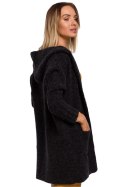 Sweter Kardigan Model MOE556 Antracyt - Moe Moe