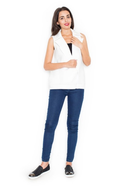 Kamizelka K319 Ecru - Katrus Katrus Kamizelka K319 Ecru - Katrus Katrus