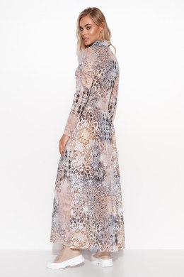 Sukienka Model M764 Szyfon 37 - Makadamia Makadamia