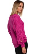 Sweter Damski Model MOE539 Fuksja - Moe Moe