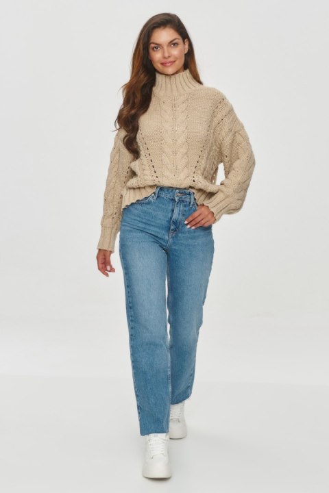 Sweter Damski Model S156 Beige - Makadamia Makadamia Sweter Damski Model S156 Beige - Makadamia Makadamia
