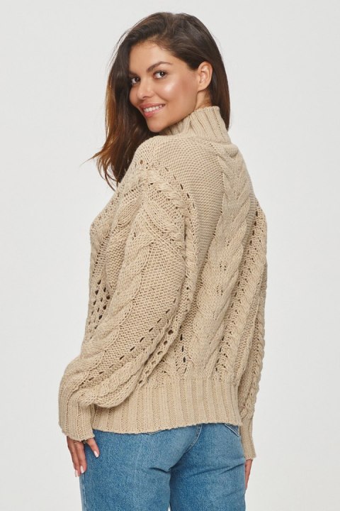 Sweter Damski Model S156 Beige - Makadamia Makadamia Sweter Damski Model S156 Beige - Makadamia Makadamia