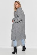 Sweter Kardigan Model S101 Grey Melange - Makadamia Makadamia