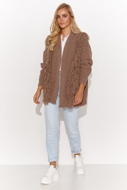 Sweter Kardigan Model S142 Cappuccino - Makadamia Makadamia
