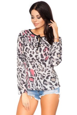 Bluzka Model Kornelia 6 Panterka/Black - Tessita Tessita