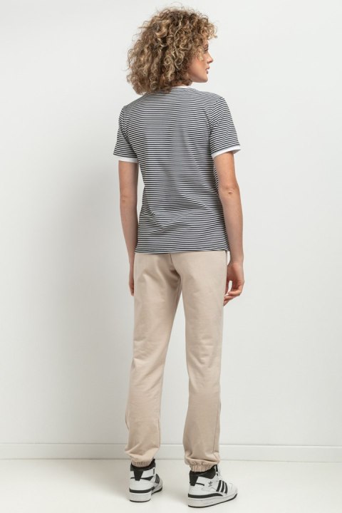 Bluzka Model T394/11 White/Black Paski - Tessita Tessita