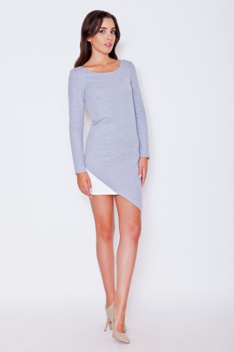 Sukienka Model K284 Grey - Katrus Katrus Sukienka Model K284 Grey - Katrus Katrus