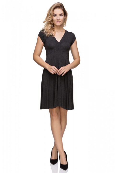 Sukienka Model T146/1 Bis Dark Grey - Tessita Tessita Sukienka Model T146/1 Bis Dark Grey - Tessita Tessita