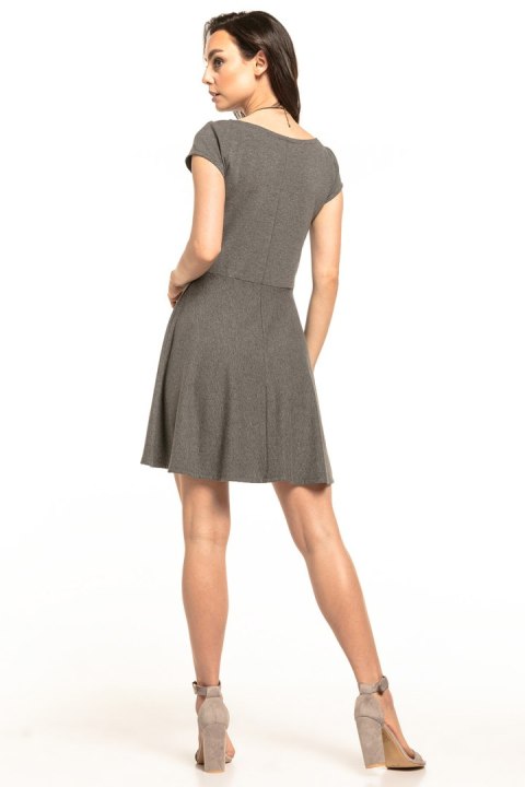 Sukienka Model T308/2 Grey - Tessita Tessita Sukienka Model T308/2 Grey - Tessita Tessita