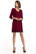 Sukienka Model T324/13 Burgund - Tessita Tessita Sukienka Model T324/13 Burgund - Tessita Tessita
