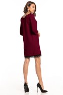 Sukienka Model T324/13 Burgund - Tessita Tessita Sukienka Model T324/13 Burgund - Tessita Tessita