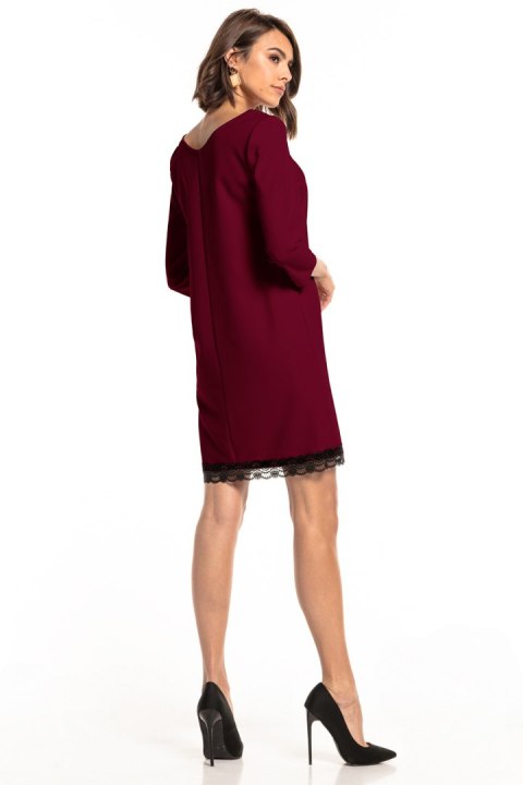 Sukienka Model T324/13 Burgund - Tessita Tessita Sukienka Model T324/13 Burgund - Tessita Tessita
